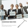 thumbnail image 3 of Hemoton Handheld Sign Poles 2pcs suitable Parade Sign Rod Stainless Steel Holder Welcome Signs for Parades, 3 of 8