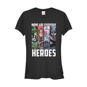 Junior's Marvel Mother's Day Everyday Heroes Graphic Tee Black X Large