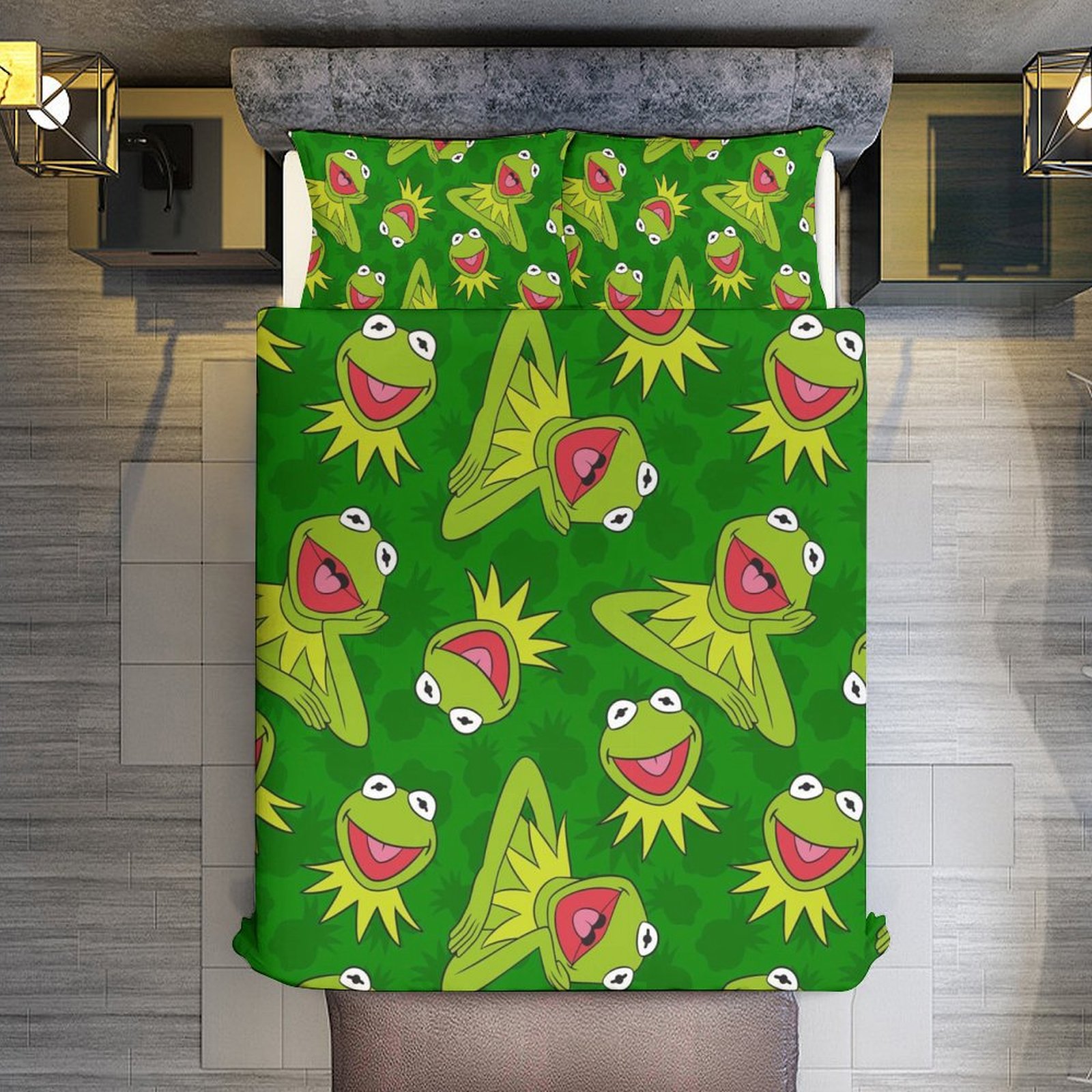 Ke-Rmit The Fro 3 Piece Comforter Bedding 1 Set Super Soft Quilt