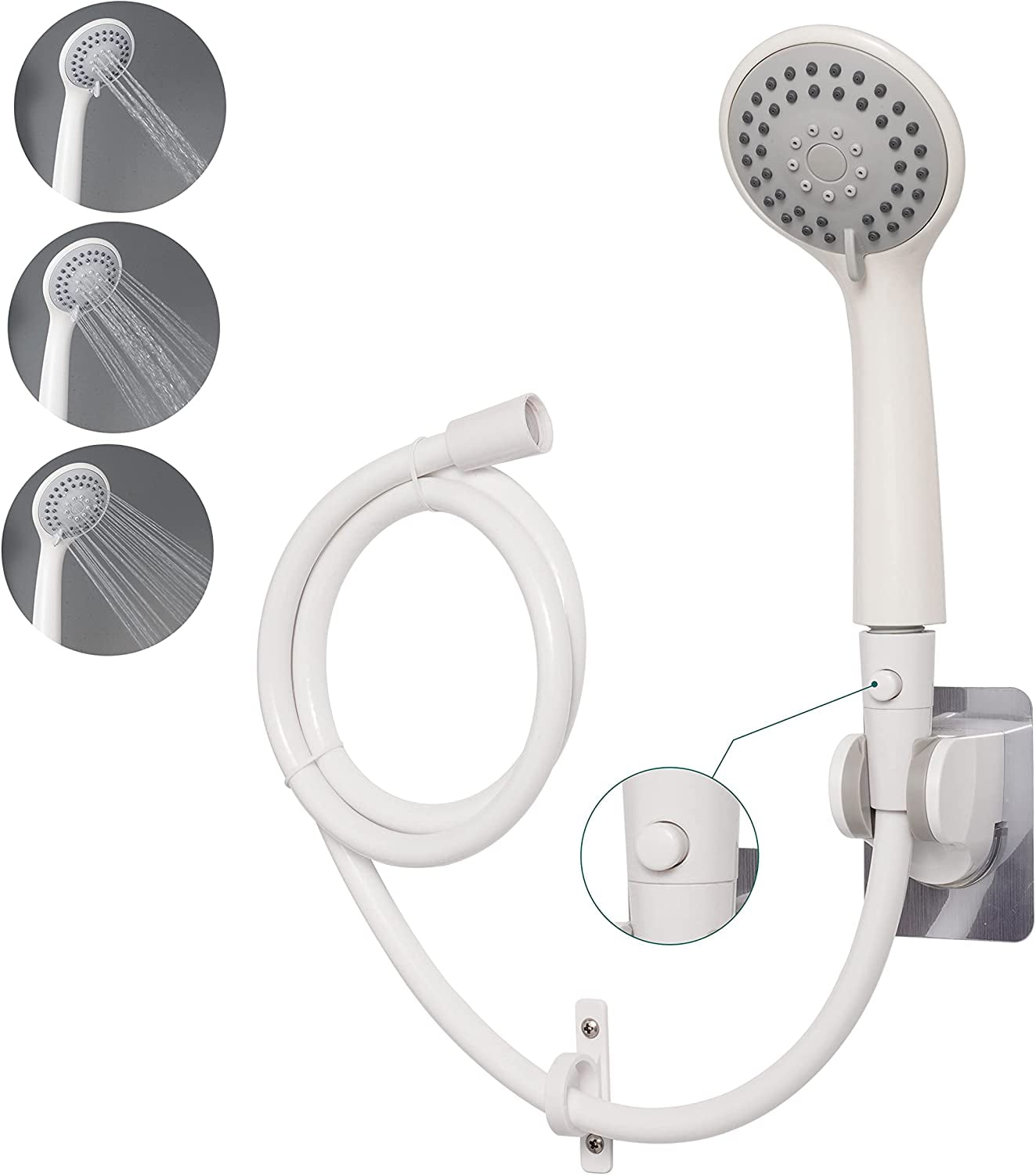 RV Handheld Shower Head Set with Hose High Pressure Water Saving Hand