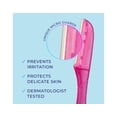 thumbnail image 5 of Schick Hydro Silk Touch-Up Exfoliating Dermaplaning Tool, Face & Eyebrow Razor with Precision Cover- 3 Count | Dermaplaning Razor For Women, 5 of 5