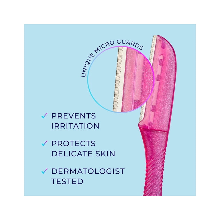 Schick Hydro Silk Touch-Up Facial Razor, 3ct, Dermaplaning Tool