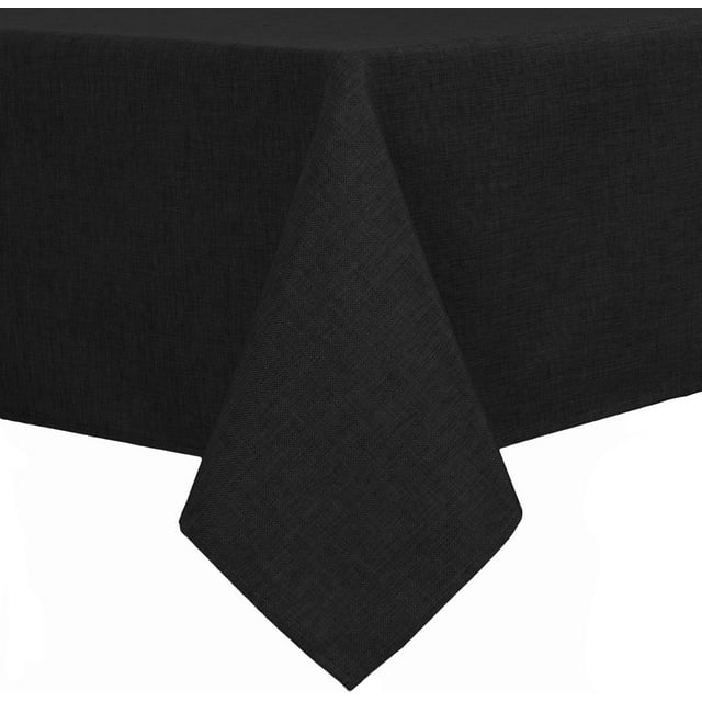 Faux Linen Rectangle Tablecloth Wrinkle Washable RustProof Rectangle Table Cloth for Kitchen Dining Room Holiday Table Cover for Party Dinner Farmhouse Grey X
