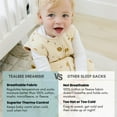 thumbnail image 3 of Tealbee Dreamsuit - Bamboo Sleep Sack with Legs - (1.5 Tog) Cookies 3T-4T, 3 of 8