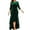 Green, variant on Plus Size Dresses for Women 3/4 Sleeves Mermaid High Low Hem Maxi Velvet Formal Dress Green XXL