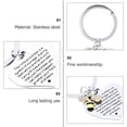 thumbnail image 2 of Raindrops Bee Key Pendant 1Pack Keychain for Teachers Day present and Everyday Use, 2 of 8