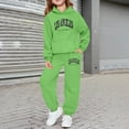 thumbnail image 2 of Jamsmile Toddler Girls Outfits Sets Long Sleeve Letter Print Hoodie With Sweatpants Outdoor Children Girls 2 Piece Tracksuits, 2 of 4