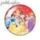thumbnail image 4 of Princesas de Mickey de Disney, regalo de Navidad, 10 piezas, 12mm/18mm/20mm/25mm, foto redonda, cabujón de cristal, collar de espalda plana, 4 of 4