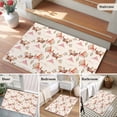 thumbnail image 5 of 2x3 Ft Entryway Area Rug, Pink Western Cowboy Kitchen Rug Runner Washable Floor Mat, Retro Ethnic Horse Cactus Plants Non Slip Indoor Door Mat Throw Carpet for Bathroom Living Room Bedroom, 5 of 8
