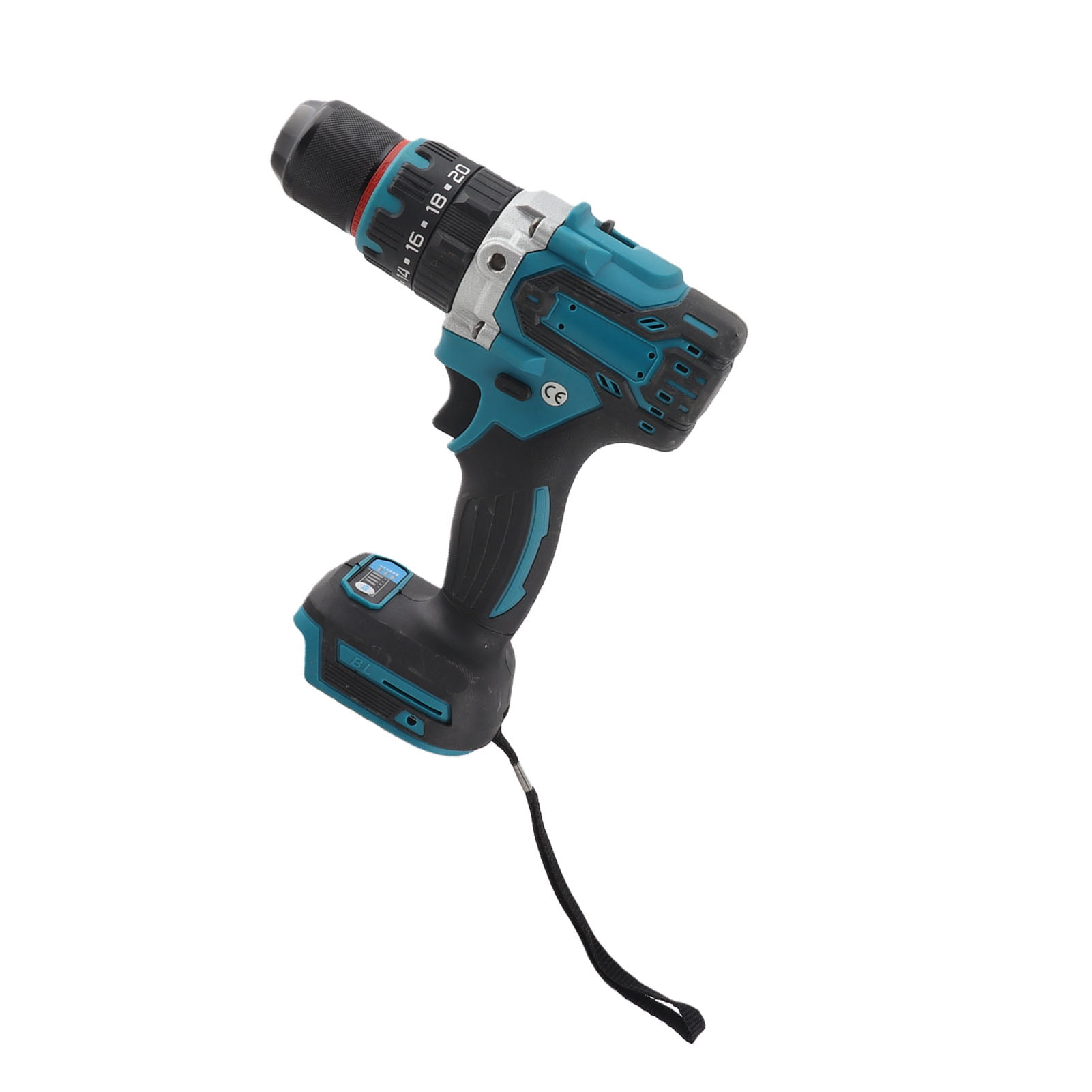 Suodoka 18V Brushless Cordless Impact Drill 1/2 inch (13 mm) Chuck 400 In-lbs Torsion Heavy Duty Electric Hammer Drill with Auxiliary Handle for Construction and Masonry