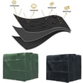 thumbnail image 2 of Couvercle de Réservoir d'Eau, Couvercle de Réservoir IBC pour Réservoir de 1000L, Couvercle de Protection de Réservoir d'Eau, Anti-Pluie Anti-UV, 120x100x116cm (Vert), 2 of 5