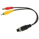 thumbnail image 2 of Adaptador de conector para cámara de marcha atrás de coche con cable alargador de 4 pines, convertidor de enchufe hembra y RCA CC para monitorización de vídeo., 2 of 7