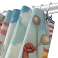 thumbnail image 5 of Labour Day Waterproof Printed Bathroom Curtain Set with Hooks - Stylish Bathroom Decoration, 5 of 6