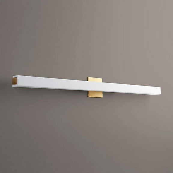 46.38 inch 120V 23.2W 2 Led Bathroom Light Fixture-Aged Brass Finish Bailey Street Home 766-Bel-2894161