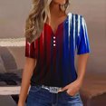 thumbnail image 2 of VerPetridure American Flag Shirt Women 4th of July Patriotic T Shirt Funny Stars Stripes Graphic Tee Independence Day T-Shirt Top, 2 of 5