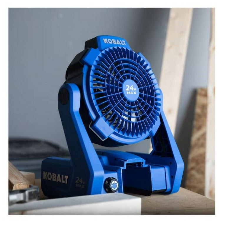 Kobalt 7-in 24-Volt 5-Speed High Velocity Indoor/Outdoor Blue