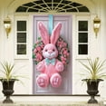 thumbnail image 3 of Up to 65% off Easter Ornaments Easter Bunny Wreath Door Flag Door Hanging Door Cover Decoration Spring Easter Decor For Front Door Festive, 3 of 9