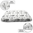 thumbnail image 3 of Birthday Pet Bed, Little Girl with Gift Box Birthday Girl in Scandinavian Style, Resistant Pad for Dogs and Cats Cushion with Removable Cover, 24" x 39", White Grey and Charcoal Grey, by Ambesonne, 3 of 4