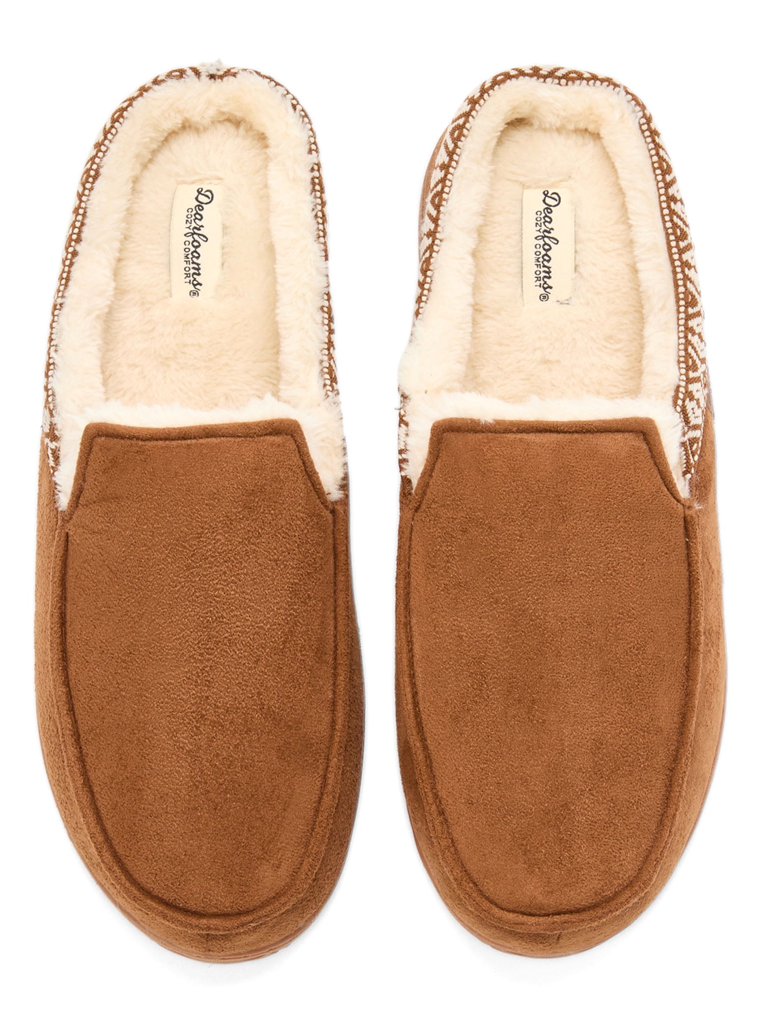 Dearfoams Cozy Comfort Men's Microsuede Clog Slippers