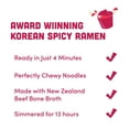 thumbnail image 7 of JIN Spicy Ramen Instant Noodle Bowls, Korean Style Hot & Spicy Ramen Soup, 3.88 oz Bowls, 6 Count Pack, Microwave Ready Instant Noodles with Savory Broth, 7 of 7