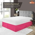 thumbnail image 2 of SGI Bedding 16 Inch Pleated Bed Skirt | Microfiber Bed Skirt | Fade Resistant, Wrinkle Free, Anti-static, Decorative, Extra Storage Space, Clutter-Free | Twin, Hot Pink, 2 of 8