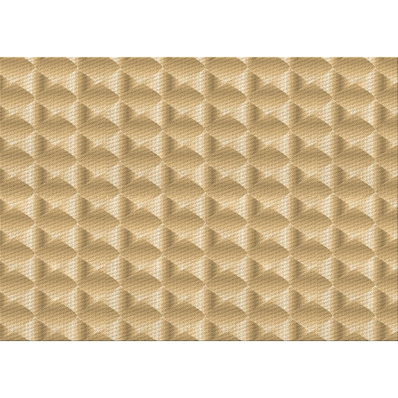 Ahgly Company Indoor Rectangle Patterned Cinnamon Brown Area Rugs, 2' x 3'