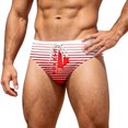 thumbnail image 1 of LLDYYDS Mens Canada Swim Briefs Canadian Maple Leaf Flag Graphic 1st July Patriotic Beach Triangle Bikini Swimwear with Drawstring, 1 of 5