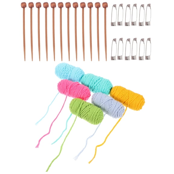 GAXIRE Mini Knitting Kit with Needles and Accessories for Doll Clothes, Crafts, and Sewing Projects