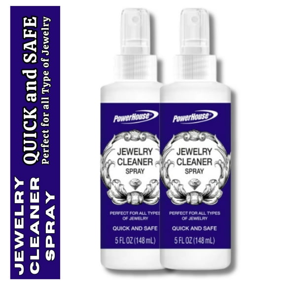 Power House Quick and Safe Jewelry Cleaner Spray Lot of Two 5 fl oz Each