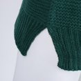 thumbnail image 4 of Suéter de punto grueso con cuello alto para mujer Mangas de murciélago de gran tamaño - Rosa, XL L Macarena  suéter de punto boho para mujer, 4 of 8