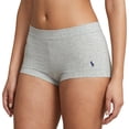 thumbnail image 1 of Polo Ralph Lauren Womens Mid Rise Girls  Shorts - 4P2038 (Heather Grey, S), 1 of 4