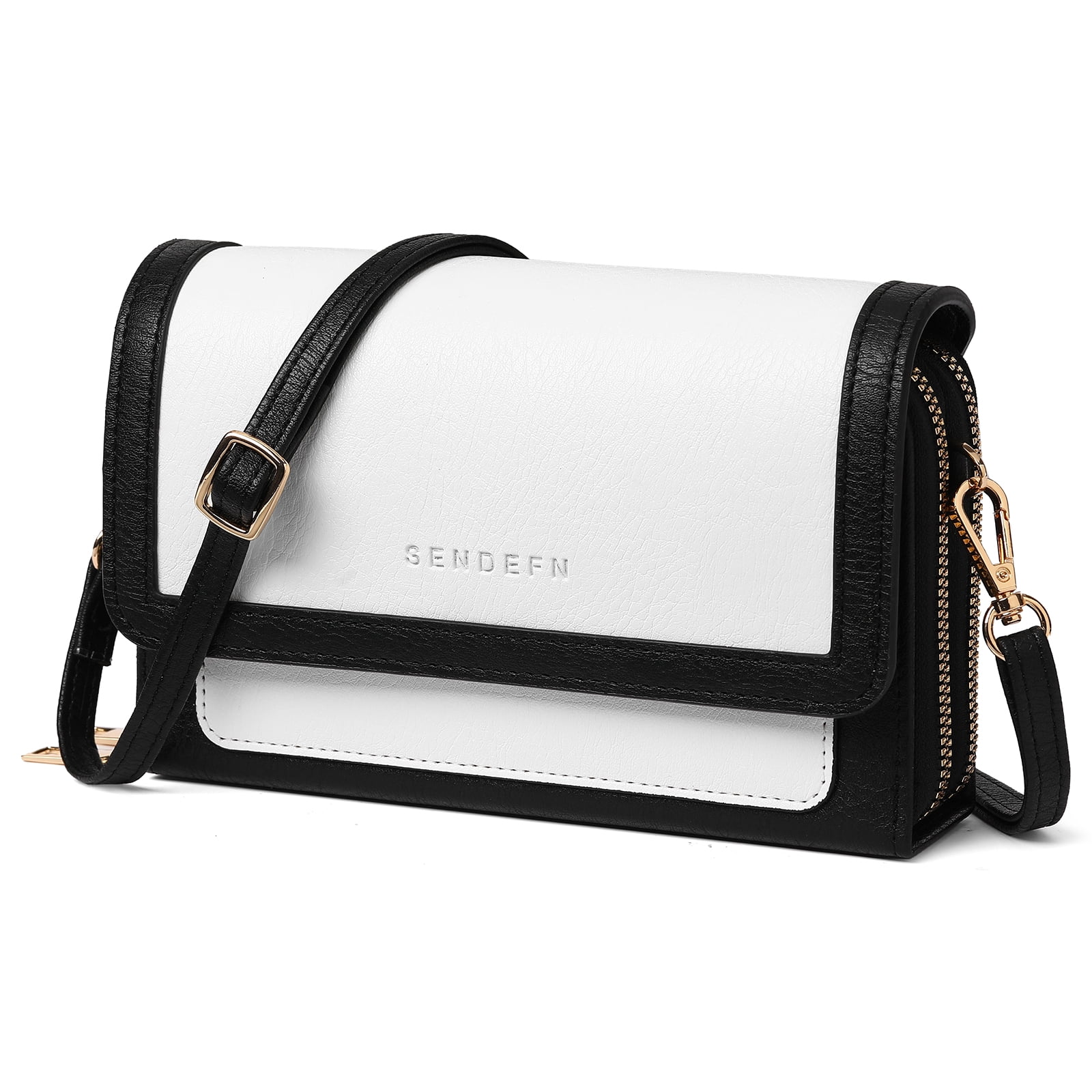 SENDEFN Crossbody Bags for Women Vegan Leather Purses Woman Fashion Shoulder Bag with Adjustable Strap
