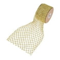 thumbnail image 4 of Yunhgft 1 Roll Glitter Wired Ribbon Home Decoration Stretchable Sparkling Trim Christmas Gold, 4 of 9
