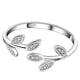 thumbnail image 2 of Anillo para mujer S925 Anillo abierto ajustable de plata esterlina Adepaton 221573-1, 2 of 8