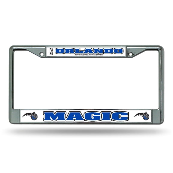 Orlando Basketball Magic Chrome Metal License Plate Frame