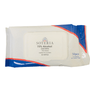 75% Alcohol Hand Wipes by Soteria 50/Pack:
