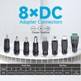 thumbnail image 3 of wqlpp-UL Adaptateur d'Alimentation 5V 1A avec 8 Embouts, AC 100V-240V à DC 5 Volt 1Amp 0.5A 5W 6 Pieds Long Cordon d'Alimentation de Remplacement pour Caméra de Sécurité Moniteur Bébé Routeur Haut-Parleur Boîtier TV Raspberry Pi, 3 of 4