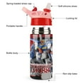 thumbnail image 3 of Mobile Suit Gundam Kids Water Bottle with Silicone Straw And Spill-Proof Lid, 12 Oz Stainless Steel Double-Wall Vacuum Insulated Water Bottles for Boys Girls, 3 of 8
