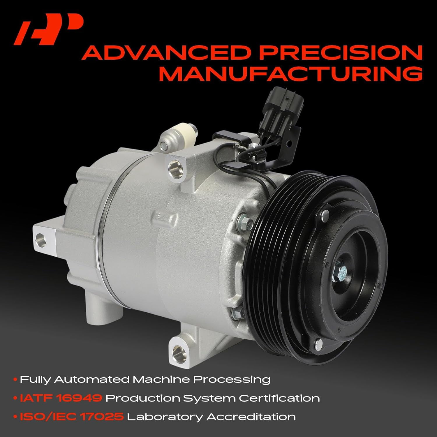 A-Premium Air Conditioner AC Compressor with Clutch Compatible with Hyundai Elantra 2011-2013, Elantra Coupe 2013, L4 1.8L