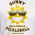thumbnail image 3 of CafePress - Pickleball Sun With A Chance Of Pickleball T Shirt - Fitted T-Shirt, Vintage Fit Soft Cotton Tee, 3 of 4