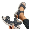 thumbnail image 5 of Bxsruta Hook-and-Loop Adjustable Sport Sandals with Shock-Absorbing Sole, Versatile Outdoor Footwear for Active Women, 5 of 8