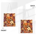 thumbnail image 4 of Canvas Bag Tote Bag Shopping Bag 16×15in Can Be Carried By Hand And Can Be Used For Daily Travel Such As Shopping And Going To Work Groovy Flowers, 4 of 8