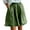 Green, variant on Shorts for Women 2026 Summer Elastic Waist Wide Leg Ruffle Hem Flowy Casual Beach Shorts with Pockets
