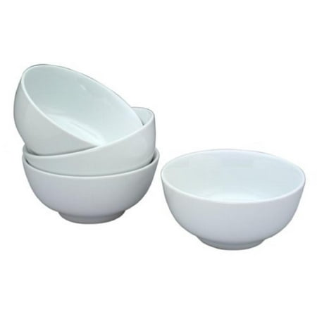 White Porcelain Bowl - BIA Cordon Bleu 24-Ounce White Porcelain Chowder Bowls, Set of 4