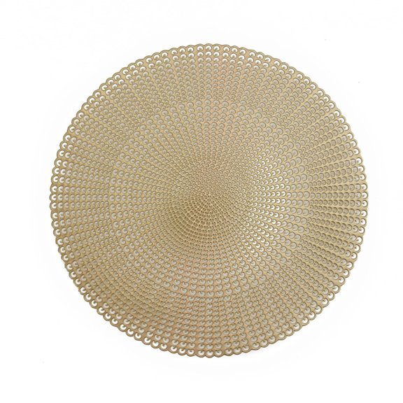 Tuitoonm Round Braided Placemats Table Mats for Dining Tables Washable Non-Slip Place matsLeather Placemats Coffee Mats Kitchen Table Mats Easy To Clean Kitchen Table Mats