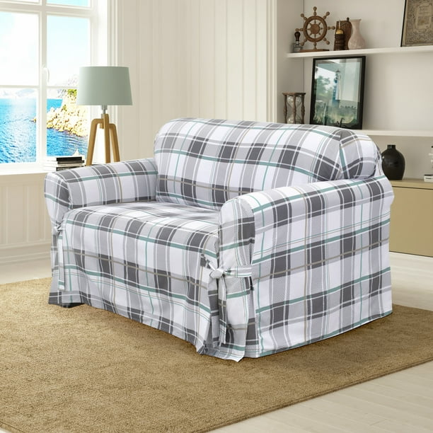 Serta 100 Cotton Duck RelaxedFit Furniture Slipcovers, Box Cushion