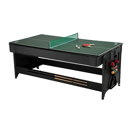 Fat Cat Original 3-in-1 7' Pockey Multi-Game Table Red