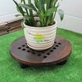 thumbnail image 4 of Multifunctional Solid Wood Planter Dolly, Stylish Natural Look Indoor Outdoor Use, Pre-Assembled Sturdy and Stable High-Quality Waterproof Surface, 4 of 5