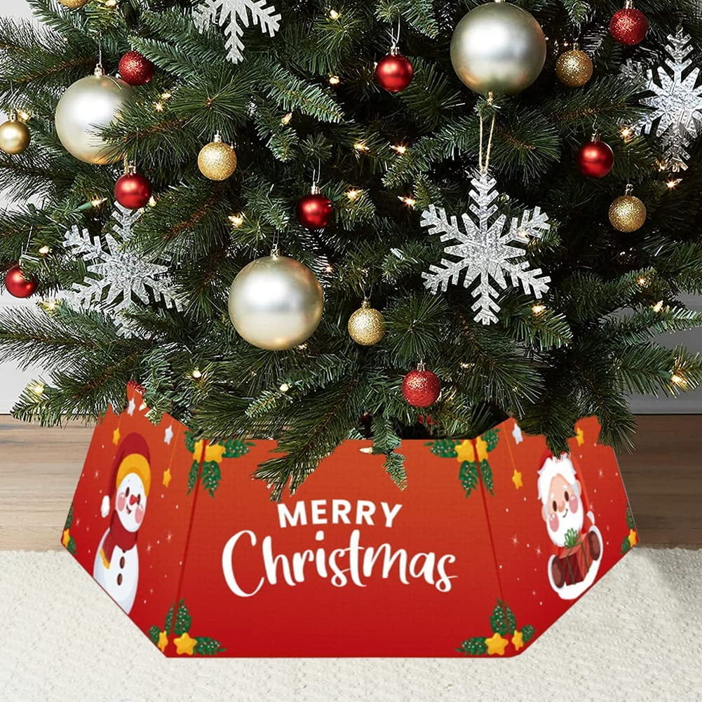 Homgreen 32" Christmas Tree Collar Foldable Tree Ring Christmas Tree