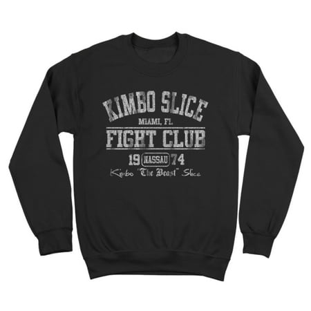 Kimbo Slice Fight Club Small Black Crewneck (Kimbo Slice Best Street Fights)